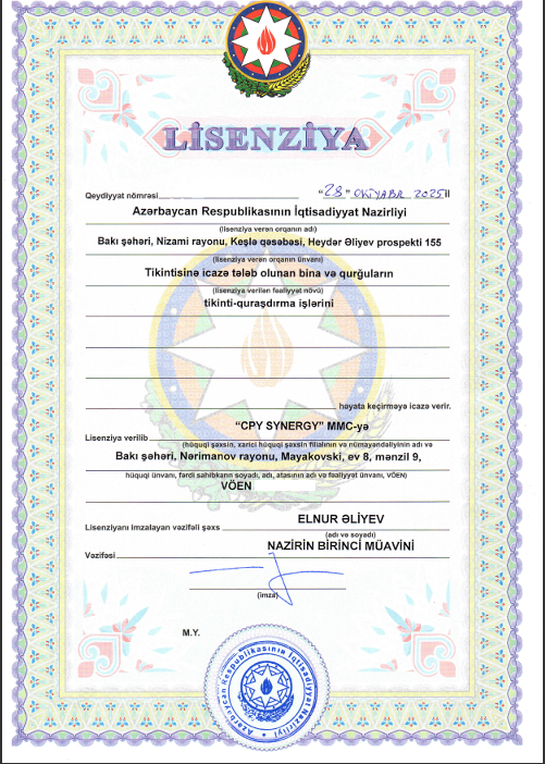 Construction license